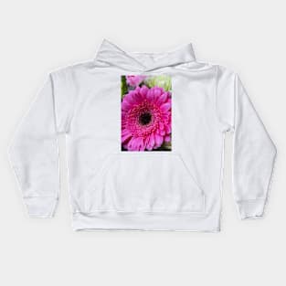 Pink  lovely Close Up Gerbera Daisy Kids Hoodie